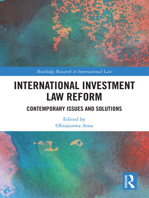cover image of International Investment Law Reform